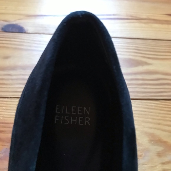 Eileen Fisher Black Suede Heels, EUC, 9 - Picture 7 of 13